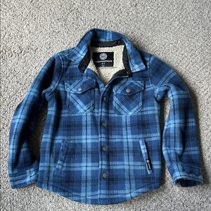 Weatherproof Kids Plaid Button Down with Sherpa lining- *soft*